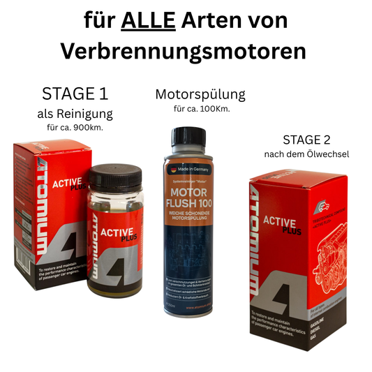 Atomium Set für Dieselfahrzeuge mit Motorspülung
