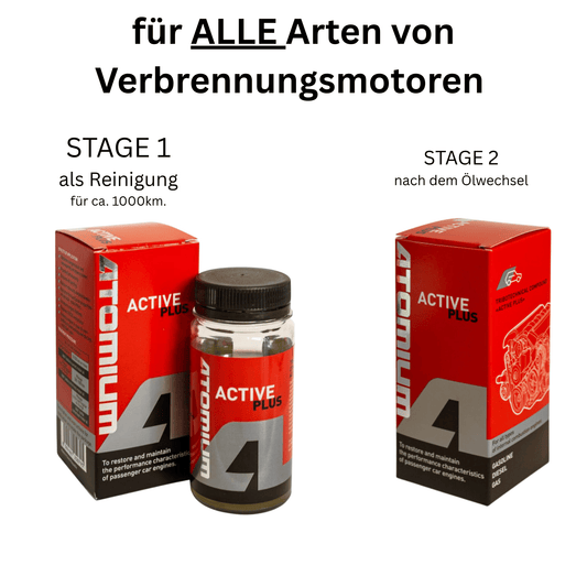 ATOMIUM Set für Benzin und Gasfahrzeuge mit Spülung