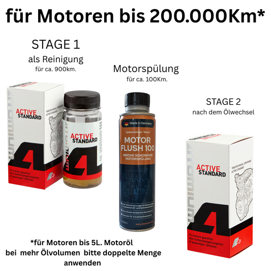 ATOMIUM Set für Motoren bis 200.00km mit Spülung