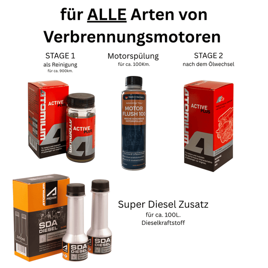 Atomium Set für Dieselfahrzeuge mit Motorspülung